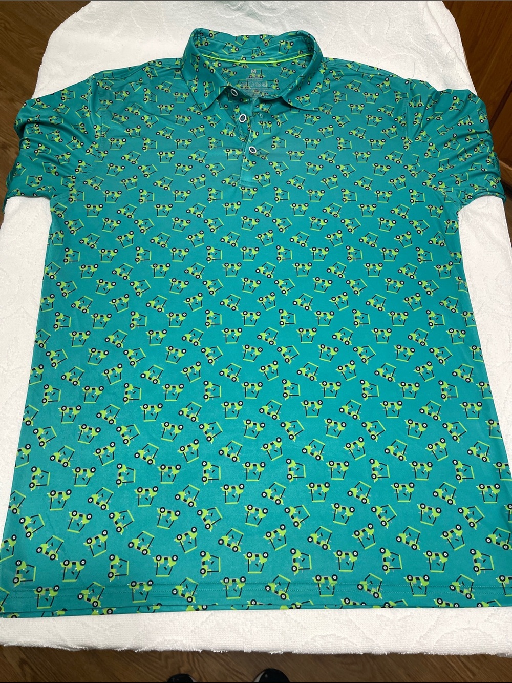 SAMERM Performance Golf Shirt Anti-UV Golf Shirt - Sz M